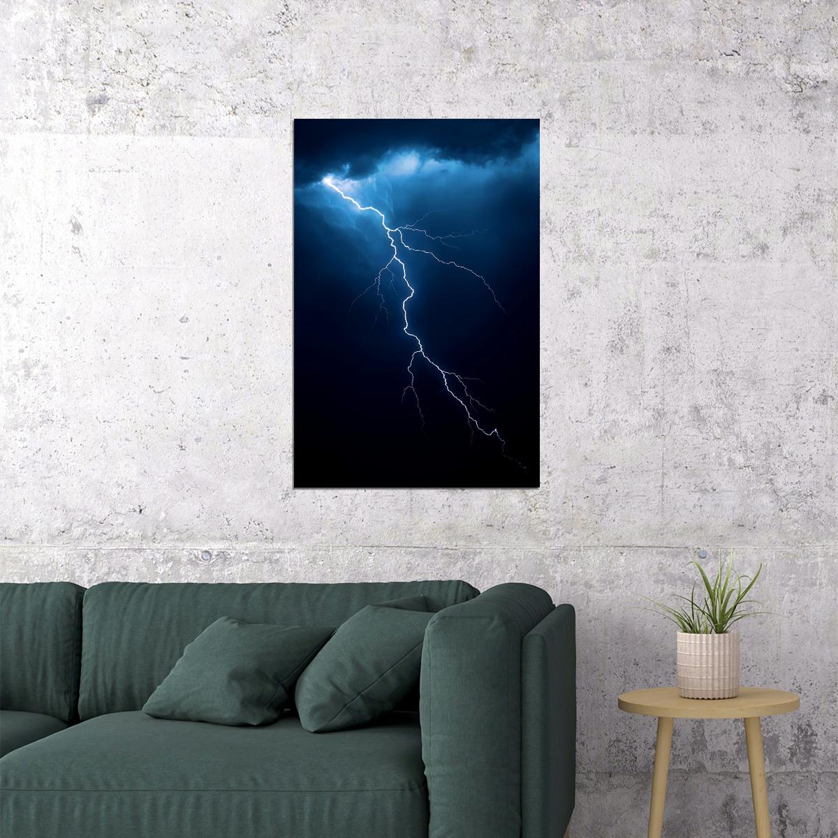 Lightning Natura Events Photo Poster Wall Art Print Home Wall Decor - xonomax