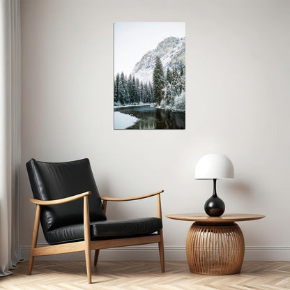 Yosemite Park In Winter Photo Nature Poster Wall Art Print Home Wall Decor - xonomax