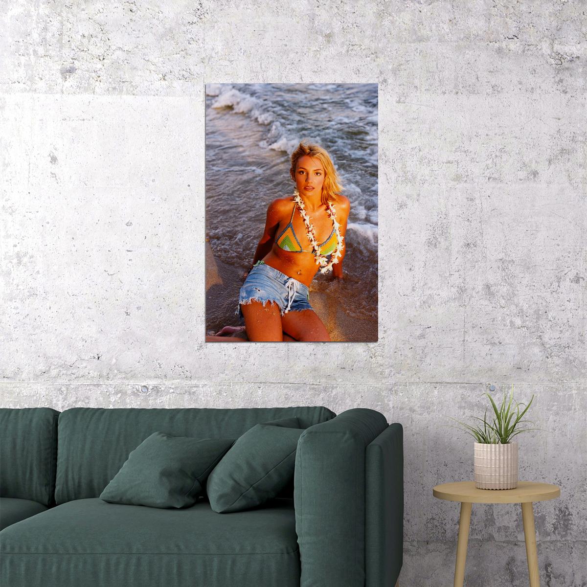 Young Britney Spears Artist Actor Producer Dancer Poster Wall Art Print Home Wall Decor - xonomax