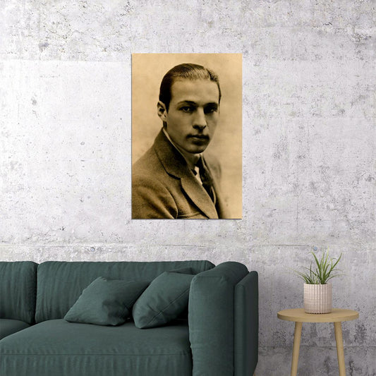 Rudolph Valentino American Movie Artist Vintage Poster Wall Art Print Home Wall Decor