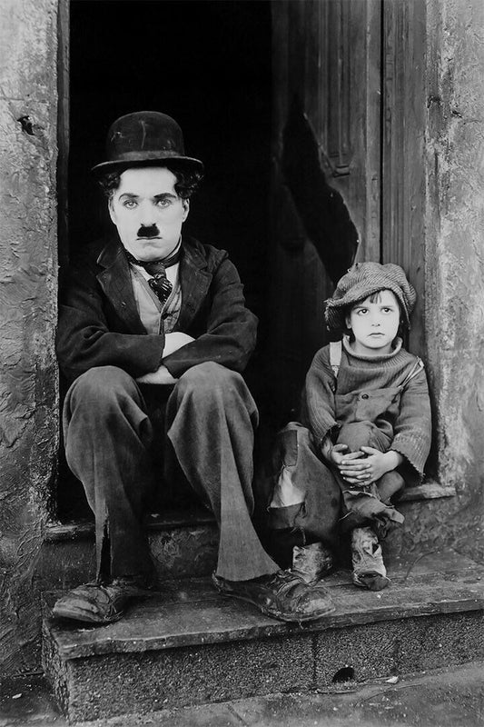Charlie Chaplin In The Kid Movie Comedy Drama Poster Wall Art Print Home Wall Decor