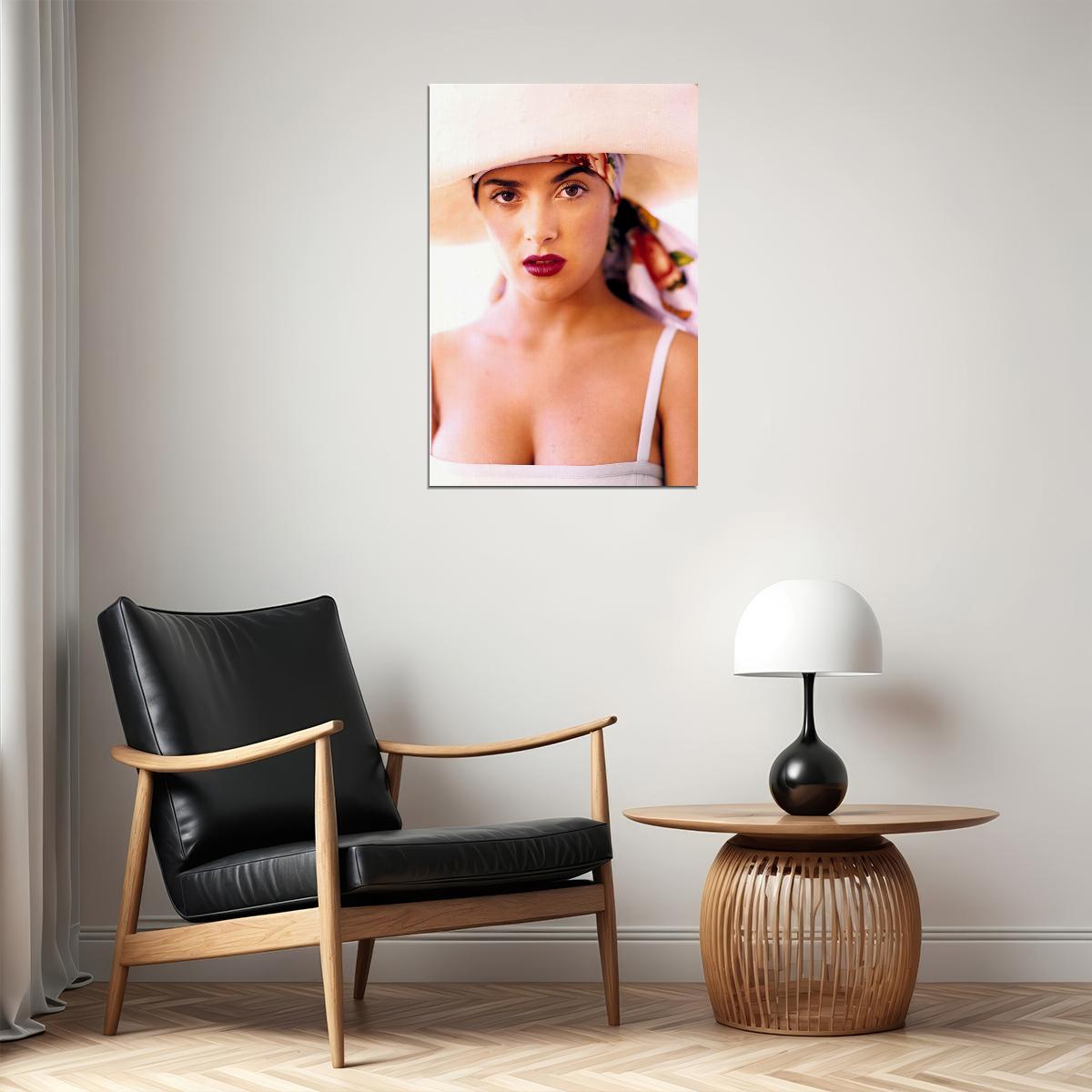 Actress Salma Hayek Low Cut Dress Picture Poster Wall Art Print Home Wall Decor - xonomax