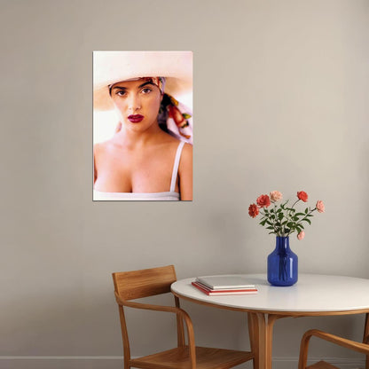 Actress Salma Hayek Low Cut Dress Picture Poster Wall Art Print Home Wall Decor - xonomax