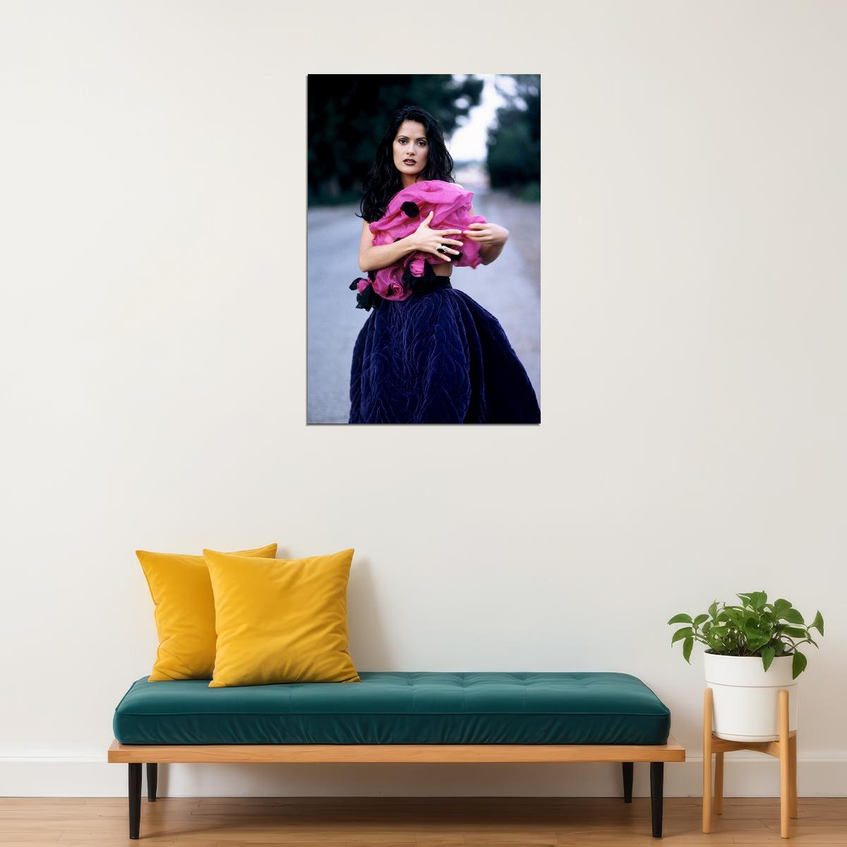 Actress Salma Hayek Attractive Artist Picture Poster Wall Art Print Home Wall Decor - xonomax