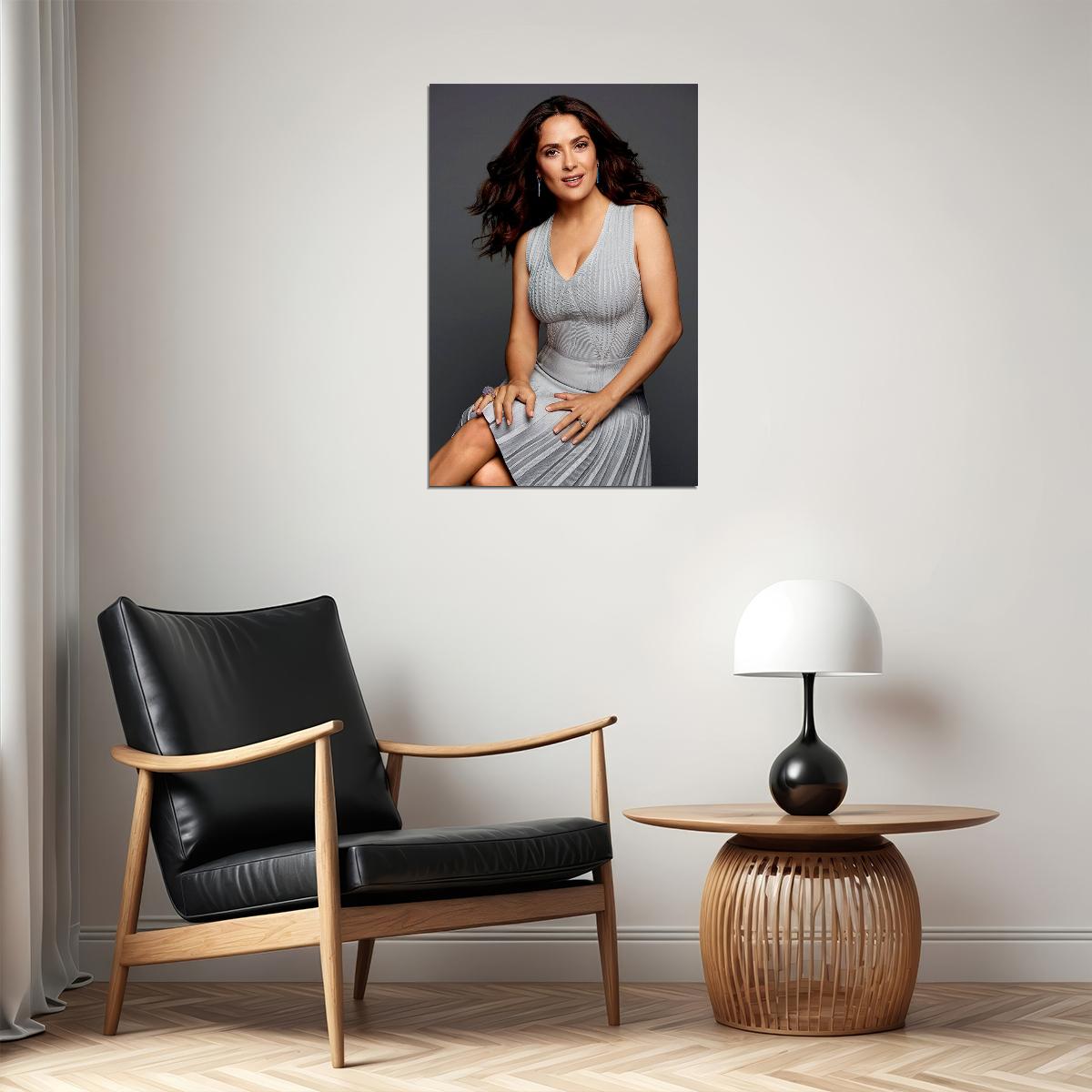 Salma Hayek Actress Low Cut Dress Photo Poster Wall Art Print Home Wall Decor - xonomax
