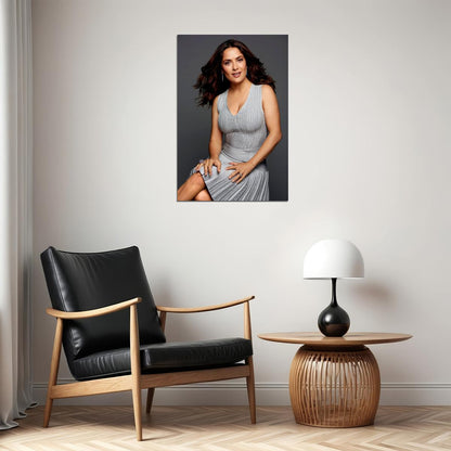 Salma Hayek Actress Low Cut Dress Photo Poster Wall Art Print Home Wall Decor - xonomax