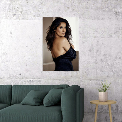 Salma Hayek Actress Low Cut Dress Photo Poster Wall Art Print Home Wall Decor - xonomax