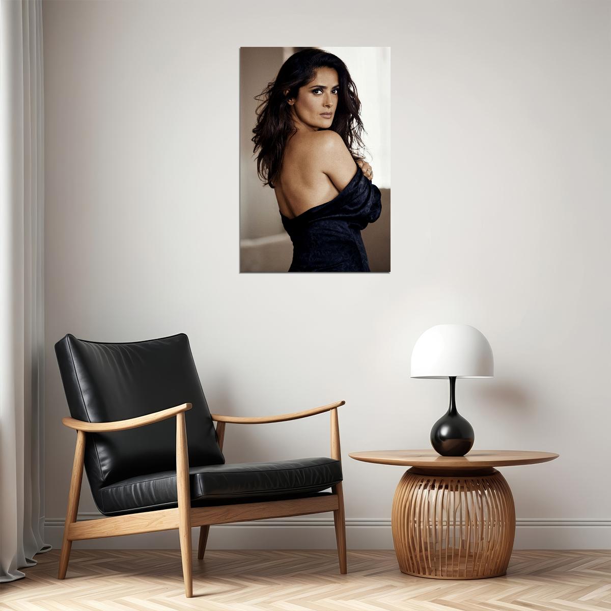 Salma Hayek Actress Low Cut Dress Photo Poster Wall Art Print Home Wall Decor - xonomax