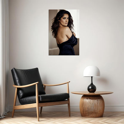Salma Hayek Actress Low Cut Dress Photo Poster Wall Art Print Home Wall Decor - xonomax