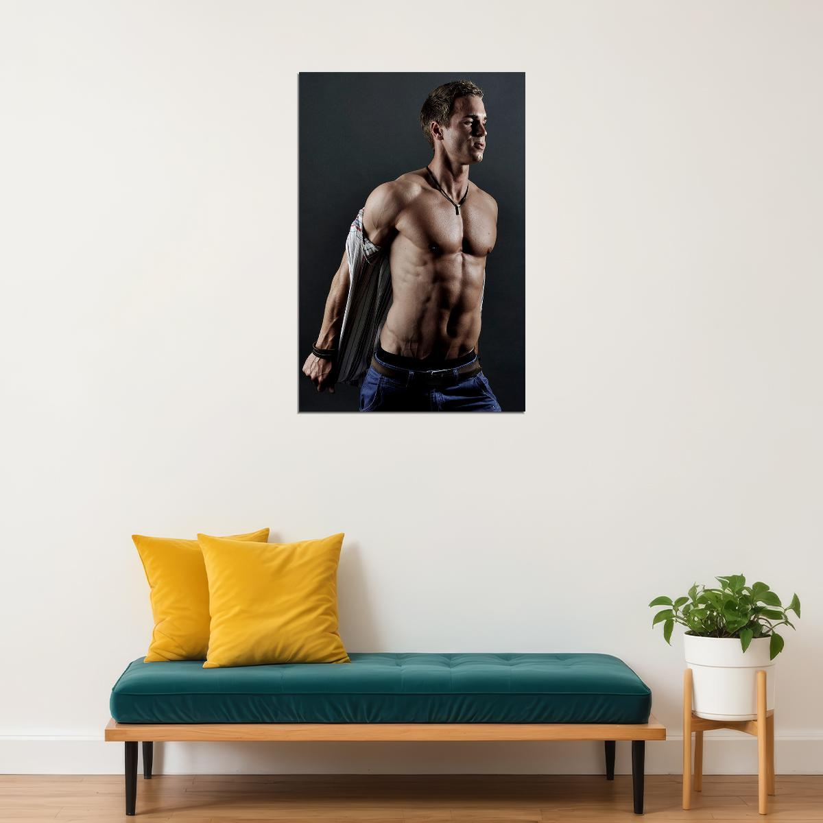 Student Body Sexy Male Model Picture Poster Wall Art Print Home Wall Decor - xonomax