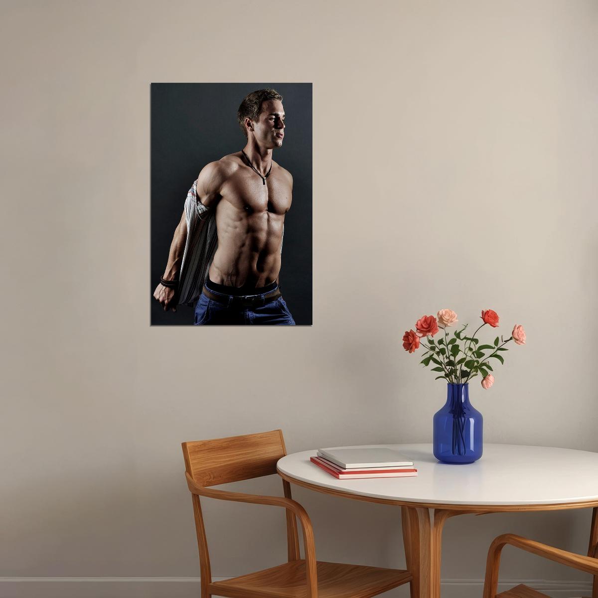 Student Body Sexy Male Model Picture Poster Wall Art Print Home Wall Decor - xonomax