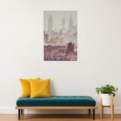 New York Cityscape 1931 Travel Photo Poster Wall Art Print Home Wall Decor - xonomax