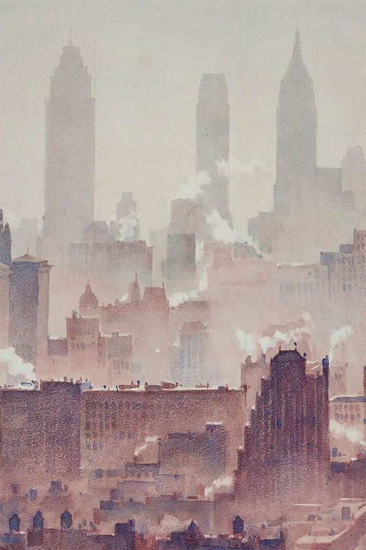 New York Cityscape 1931 Travel Photo Poster Wall Art Print Home Wall Decor - xonomax