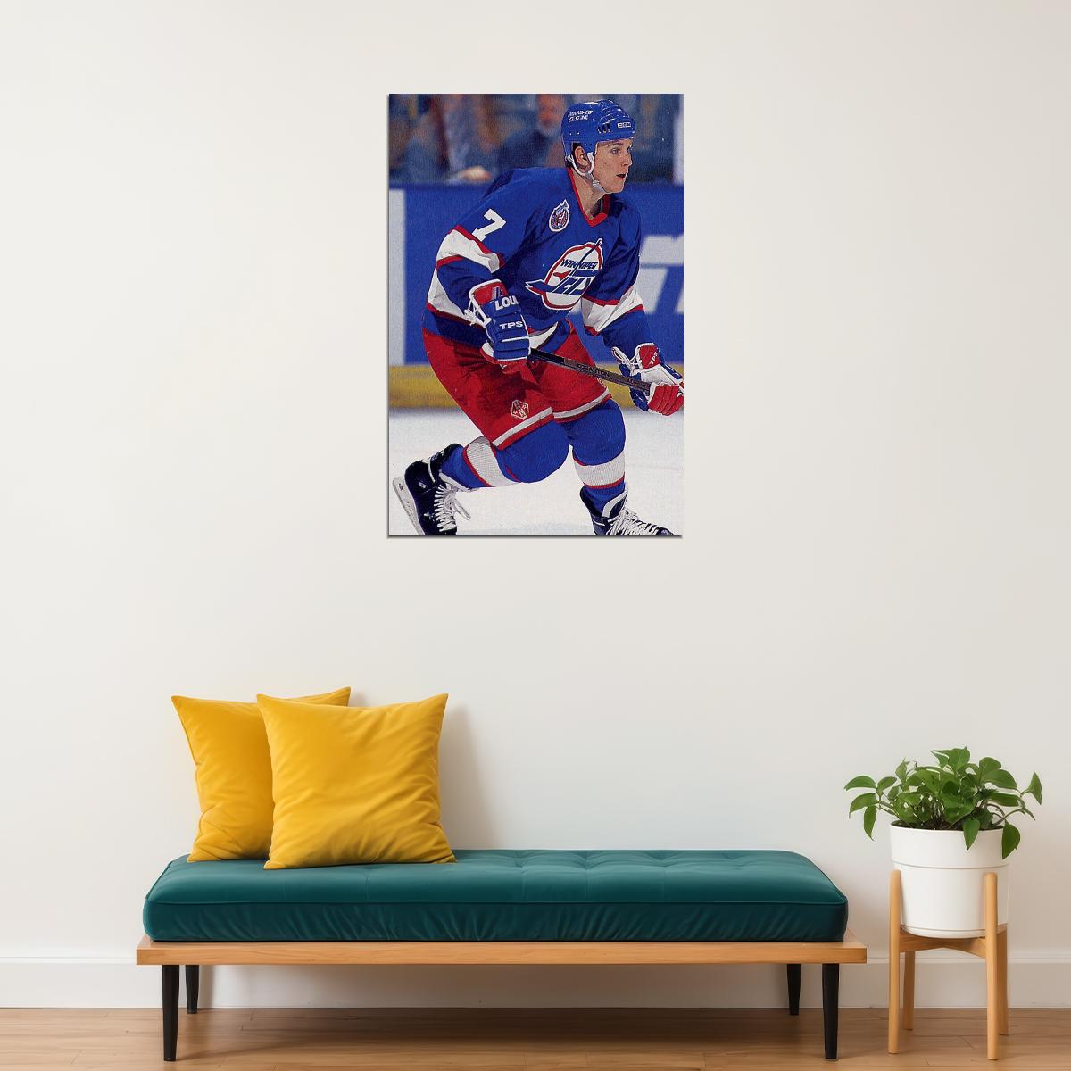 Keith Tkachuk Winnipeg Sports Ice Hockey Poster Wall Art Print Home Wall Decor - xonomax