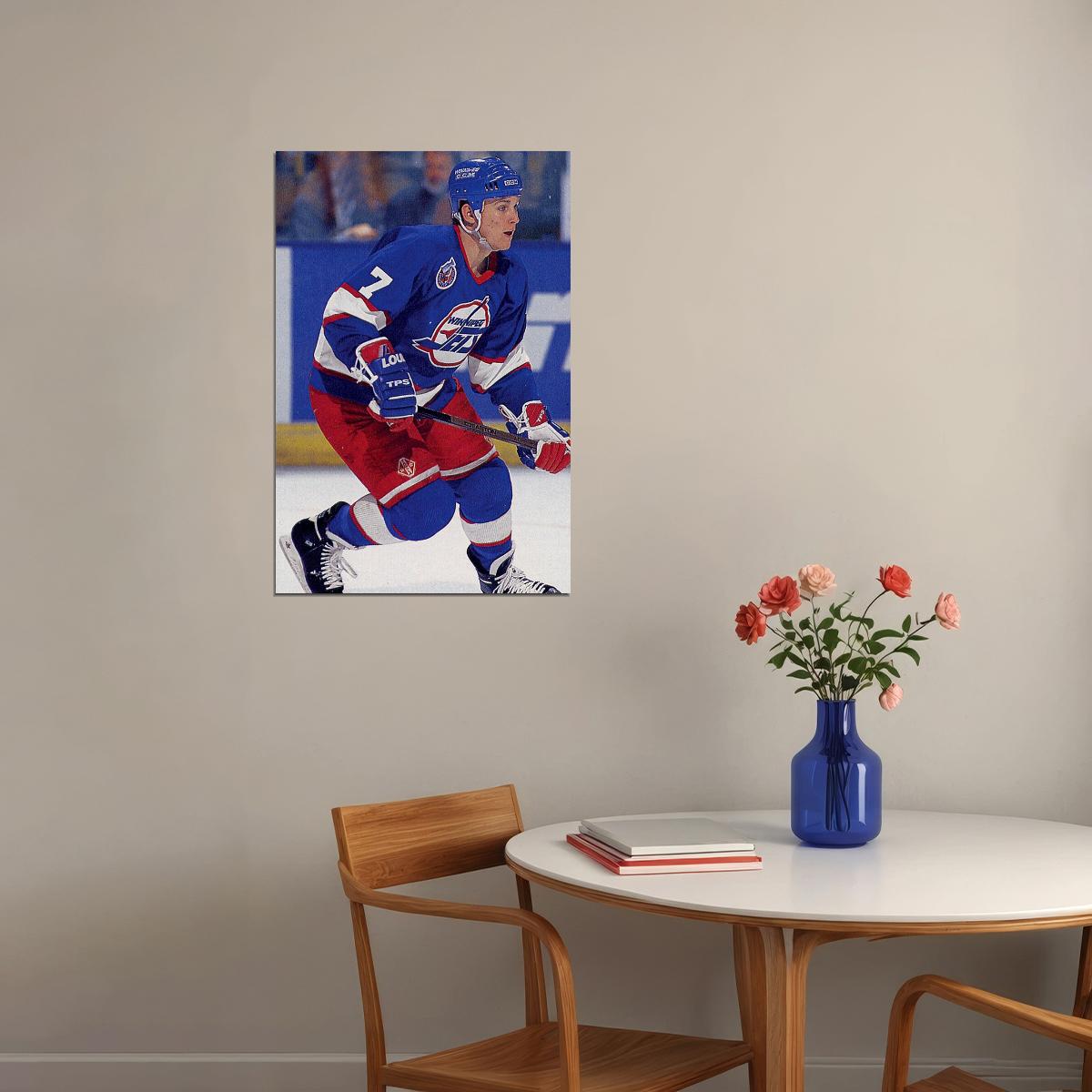 Keith Tkachuk Winnipeg Sports Ice Hockey Poster Wall Art Print Home Wall Decor - xonomax