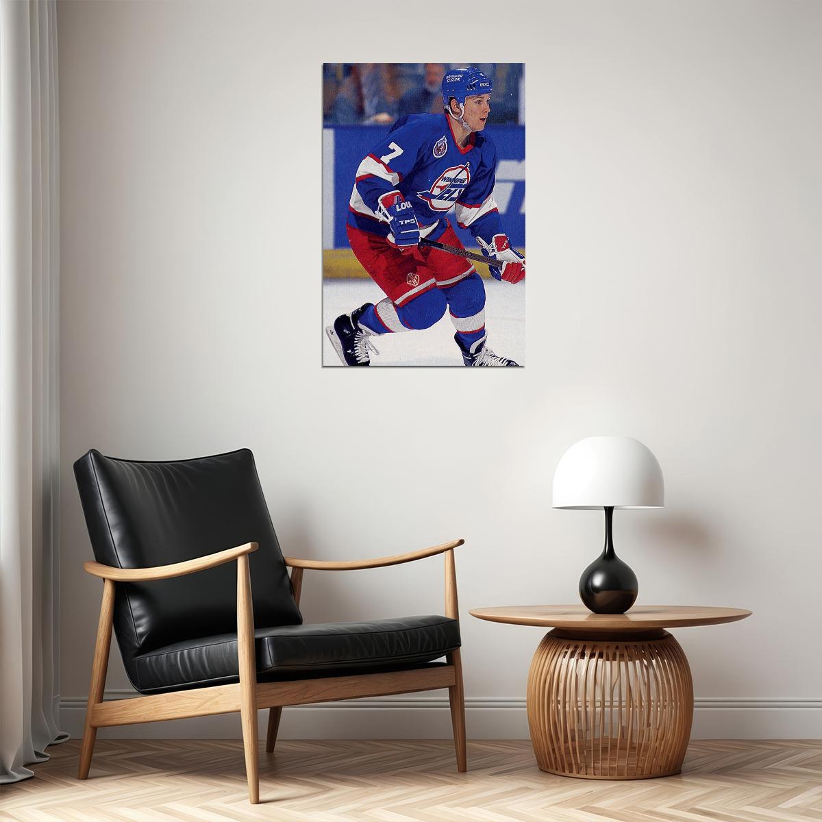 Keith Tkachuk Winnipeg Sports Ice Hockey Poster Wall Art Print Home Wall Decor - xonomax