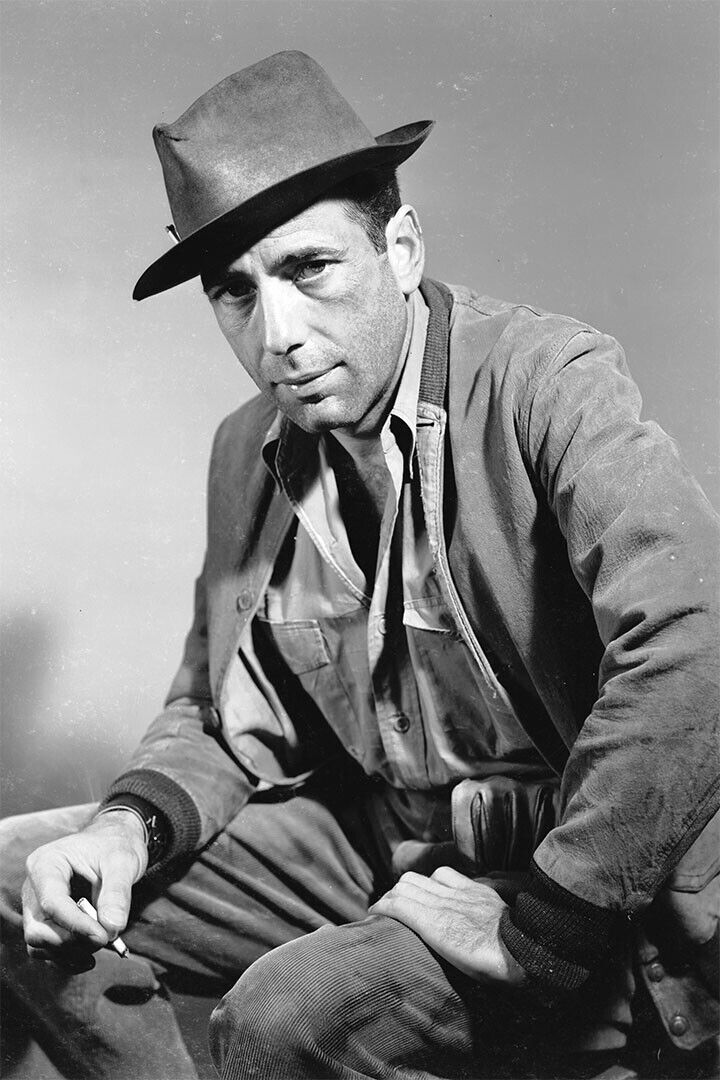 Humphrey Bogart In Coat American Actor Artist Poster Wall Art Print Home Wall Decor - xonomax