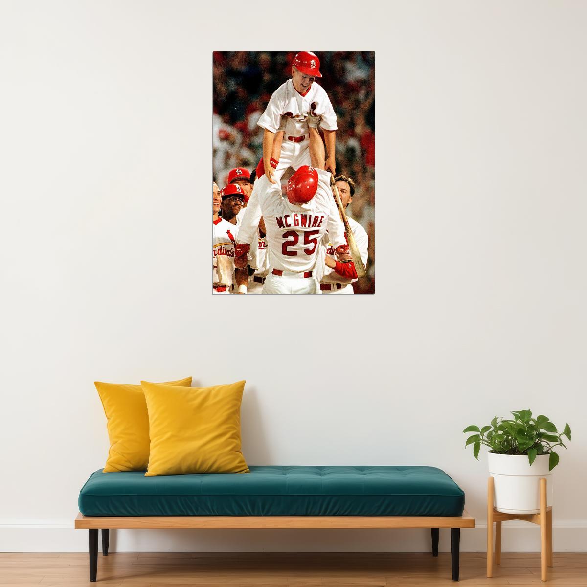 Mark Mcgwire Cardinals Baseball Poster Wall Art Print Home Wall Decor - xonomax