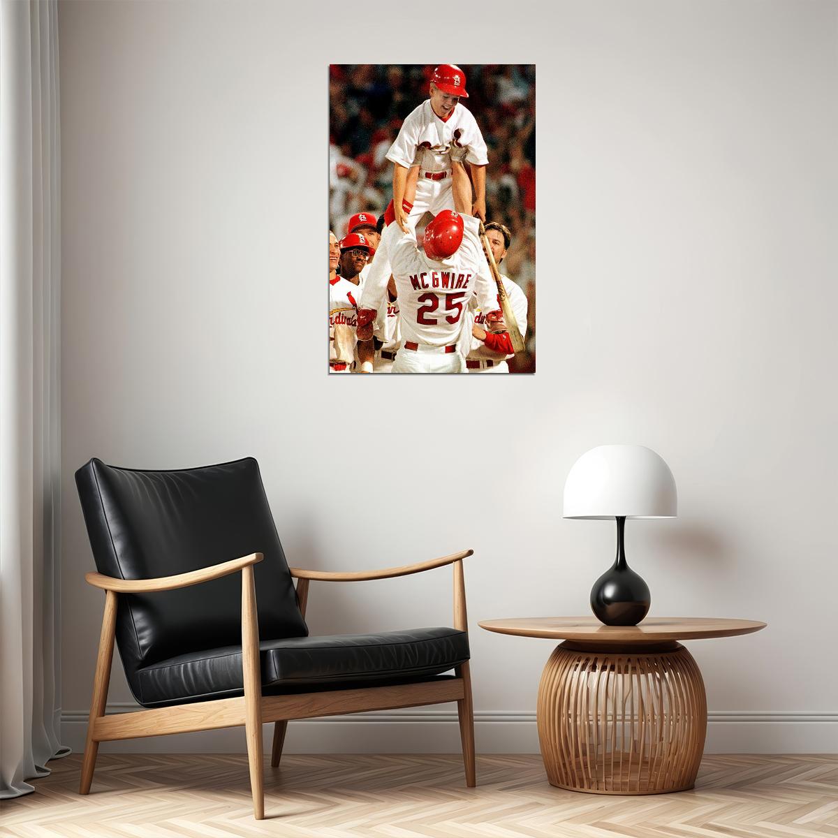 Mark Mcgwire Cardinals Baseball Poster Wall Art Print Home Wall Decor - xonomax