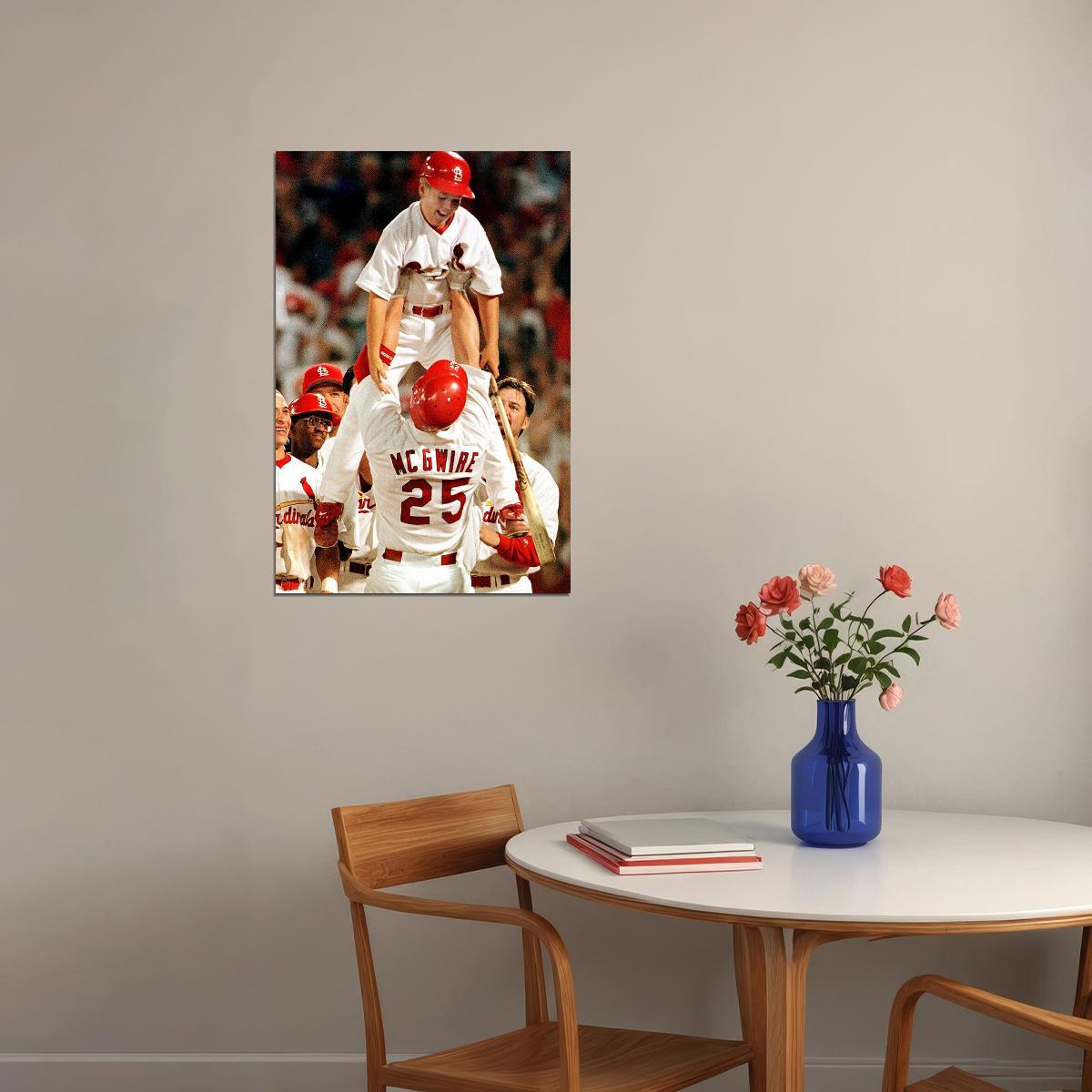 Mark Mcgwire Cardinals Baseball Poster Wall Art Print Home Wall Decor - xonomax