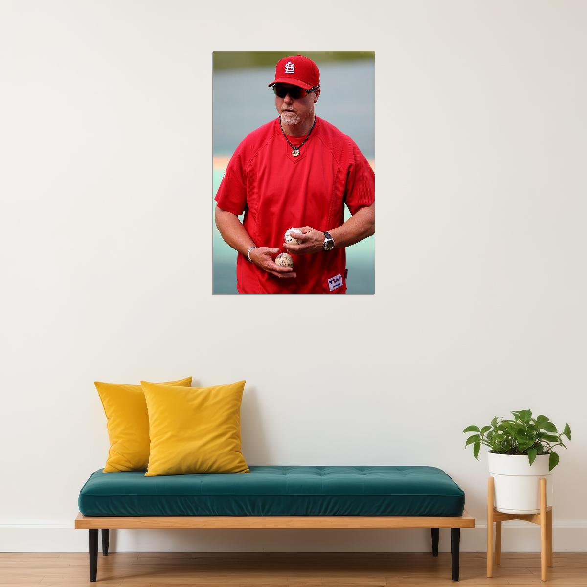 Mark Mcgwire Home Run Baseball Athlete Poster Wall Art Print Home Wall Decor - xonomax