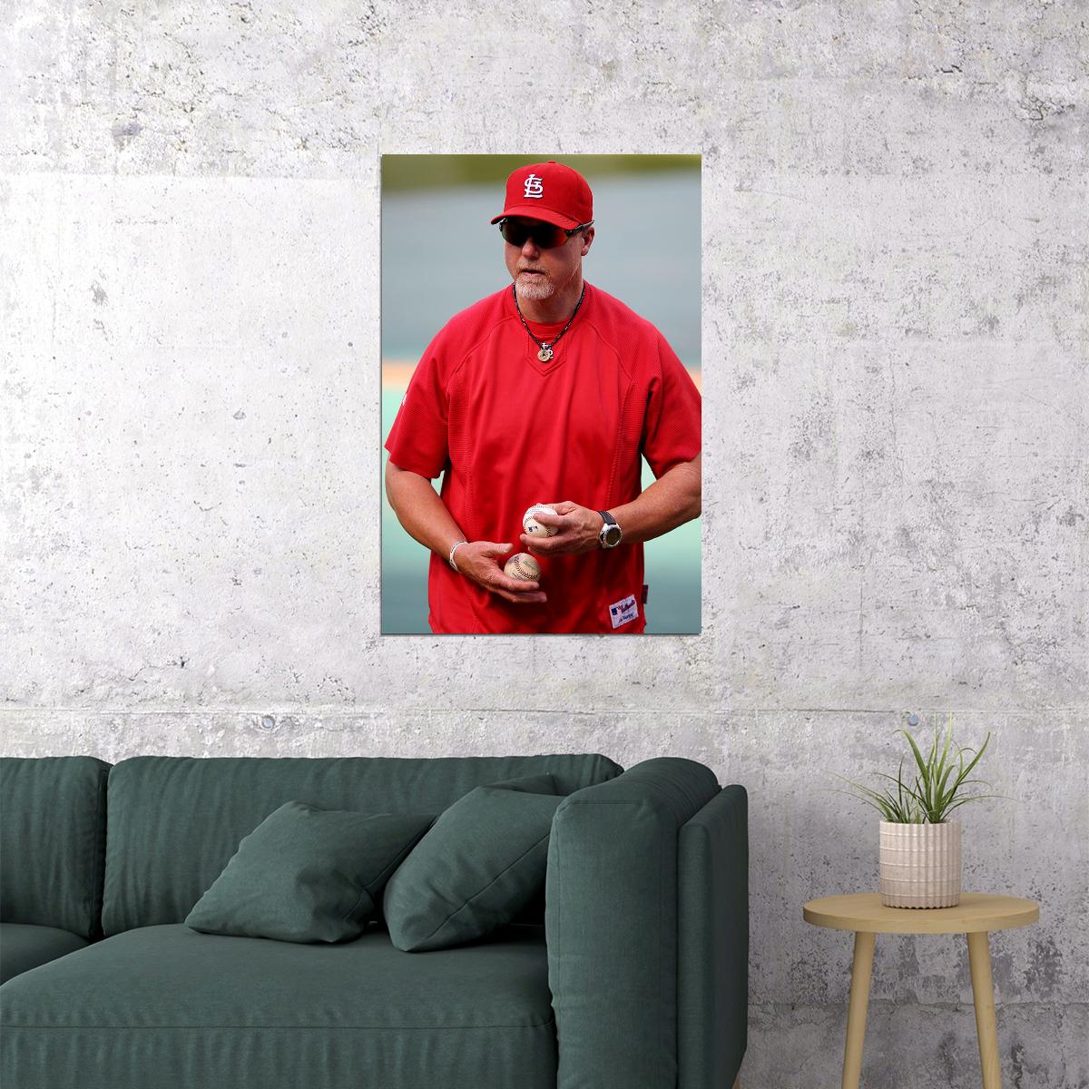 Mark Mcgwire Home Run Baseball Athlete Poster Wall Art Print Home Wall Decor - xonomax