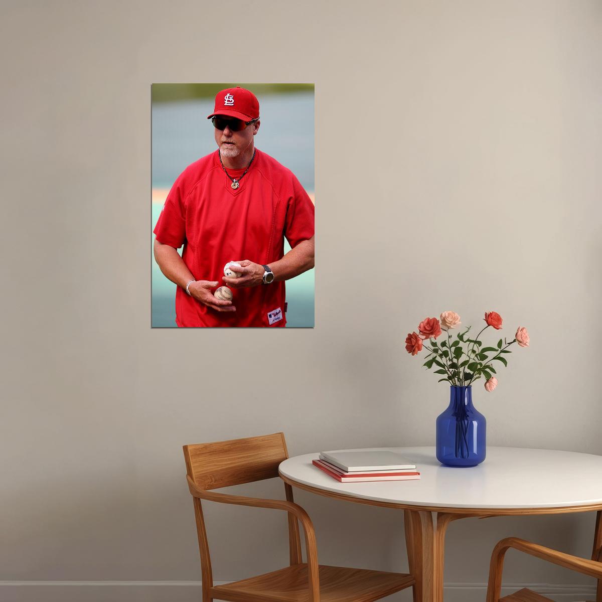 Mark Mcgwire Home Run Baseball Athlete Poster Wall Art Print Home Wall Decor - xonomax