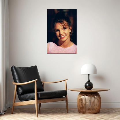 Young Britney Spears Pink Top Singer Songwriter Poster Wall Art Print Home Wall Decor - xonomax