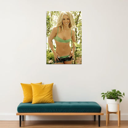 Young Britney Spears Fashion Designer Director Poster Wall Art Print Home Wall Decor - xonomax
