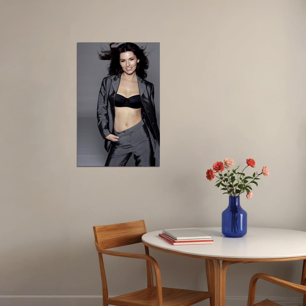 Shania Twain Black Pants Songwriter Artist Poster Wall Art Print Home Wall Decor - xonomax