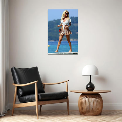 Victoria Silvstedt White Top Magazine Poster Wall Art Print Home Wall Decor - xonomax