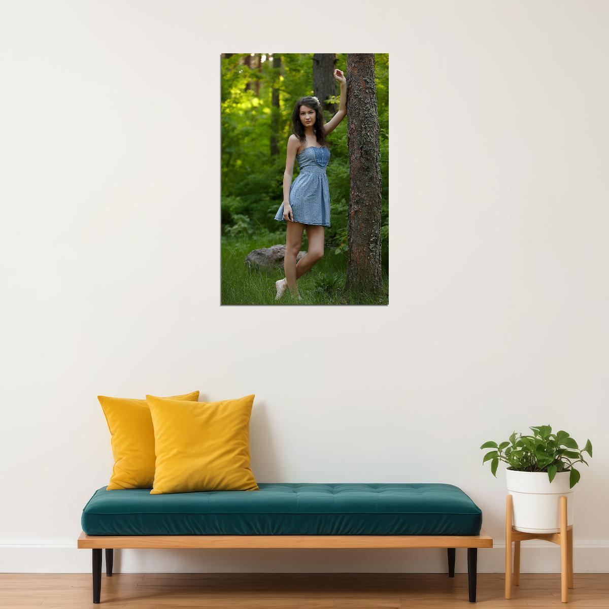 Babes In The Woods Photo Young Girl Poster Wall Art Print Home Wall Decor - xonomax