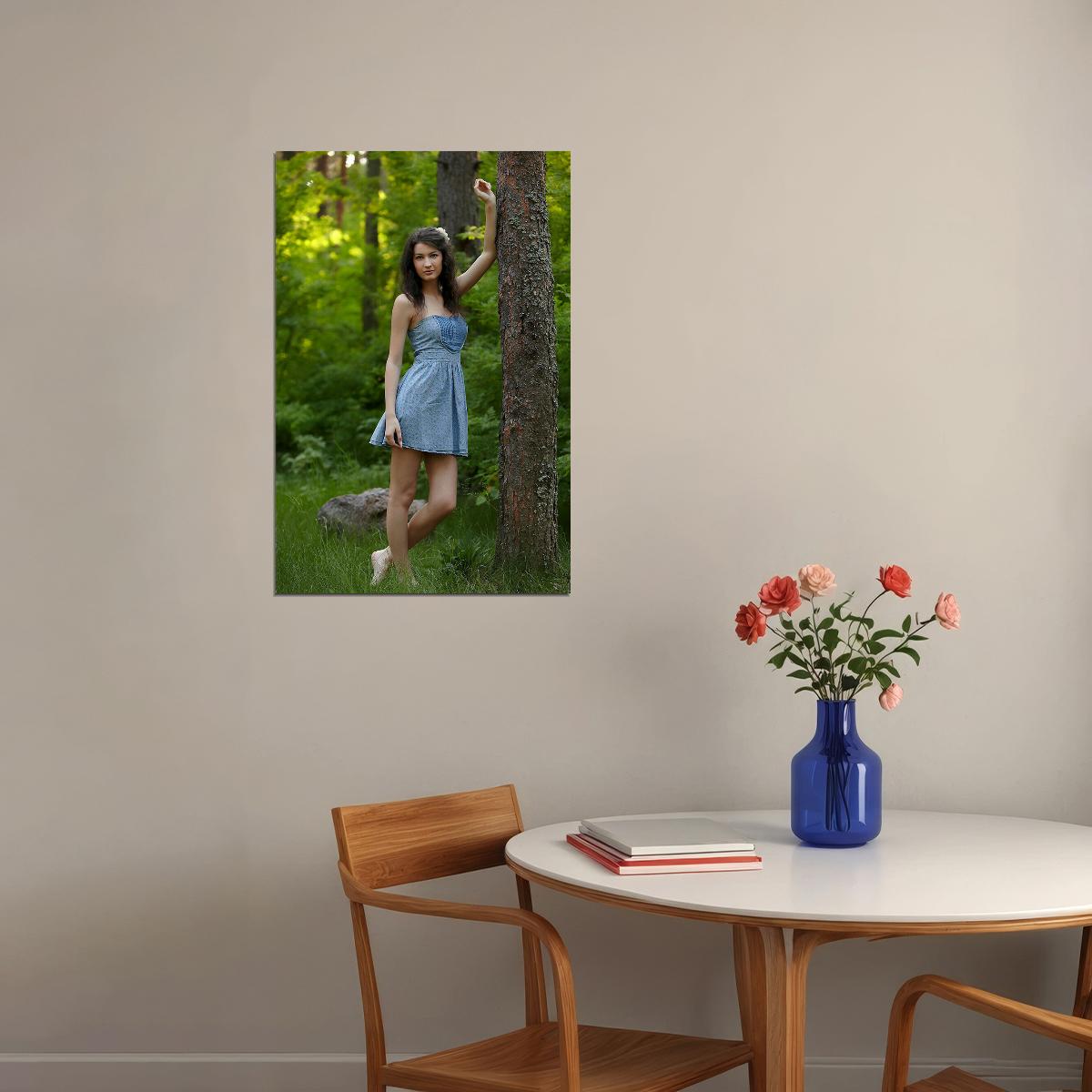 Babes In The Woods Photo Young Girl Poster Wall Art Print Home Wall Decor - xonomax
