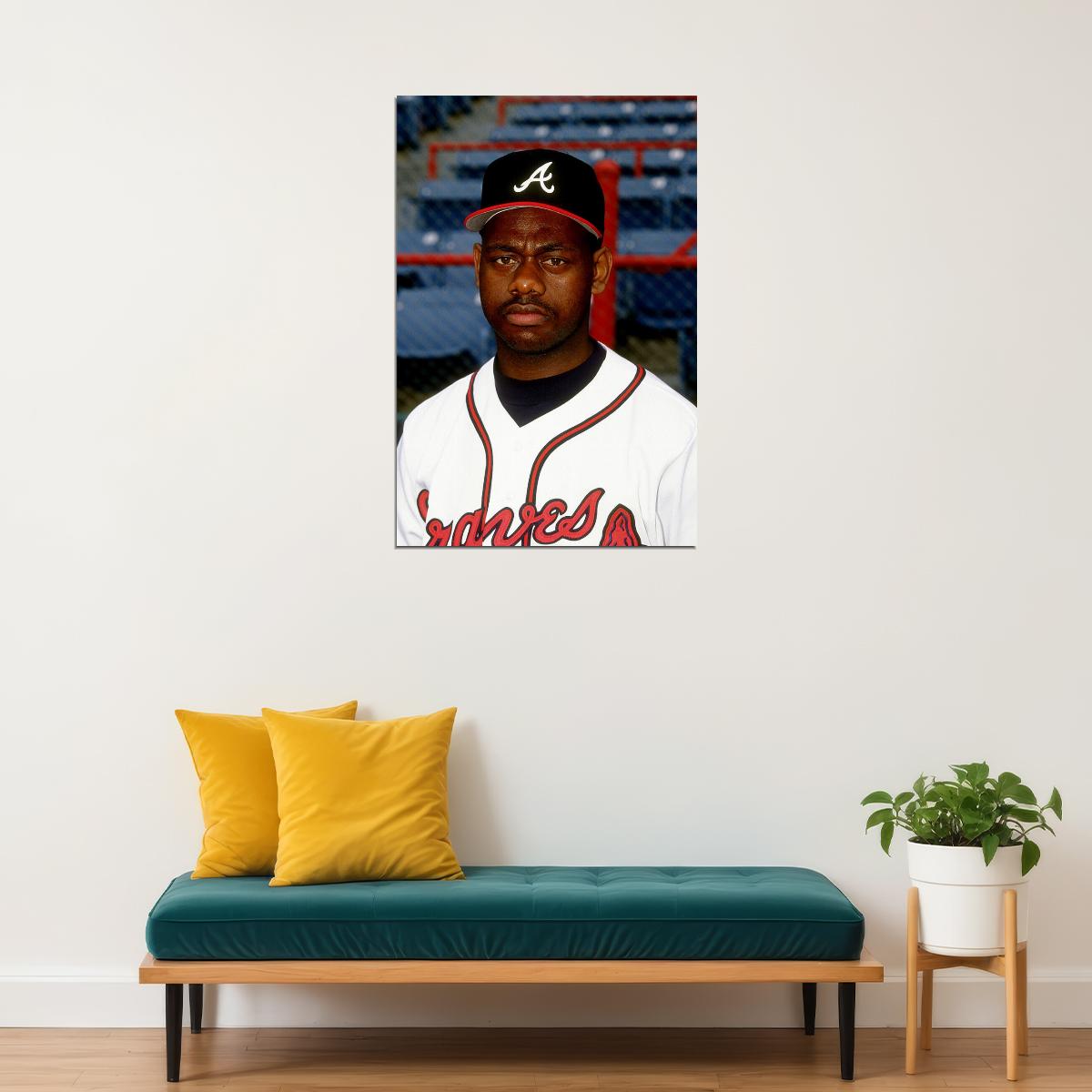 Marquis Grissom Athlete Atlanta Sport Poster Wall Art Print Home Wall Decor - xonomax
