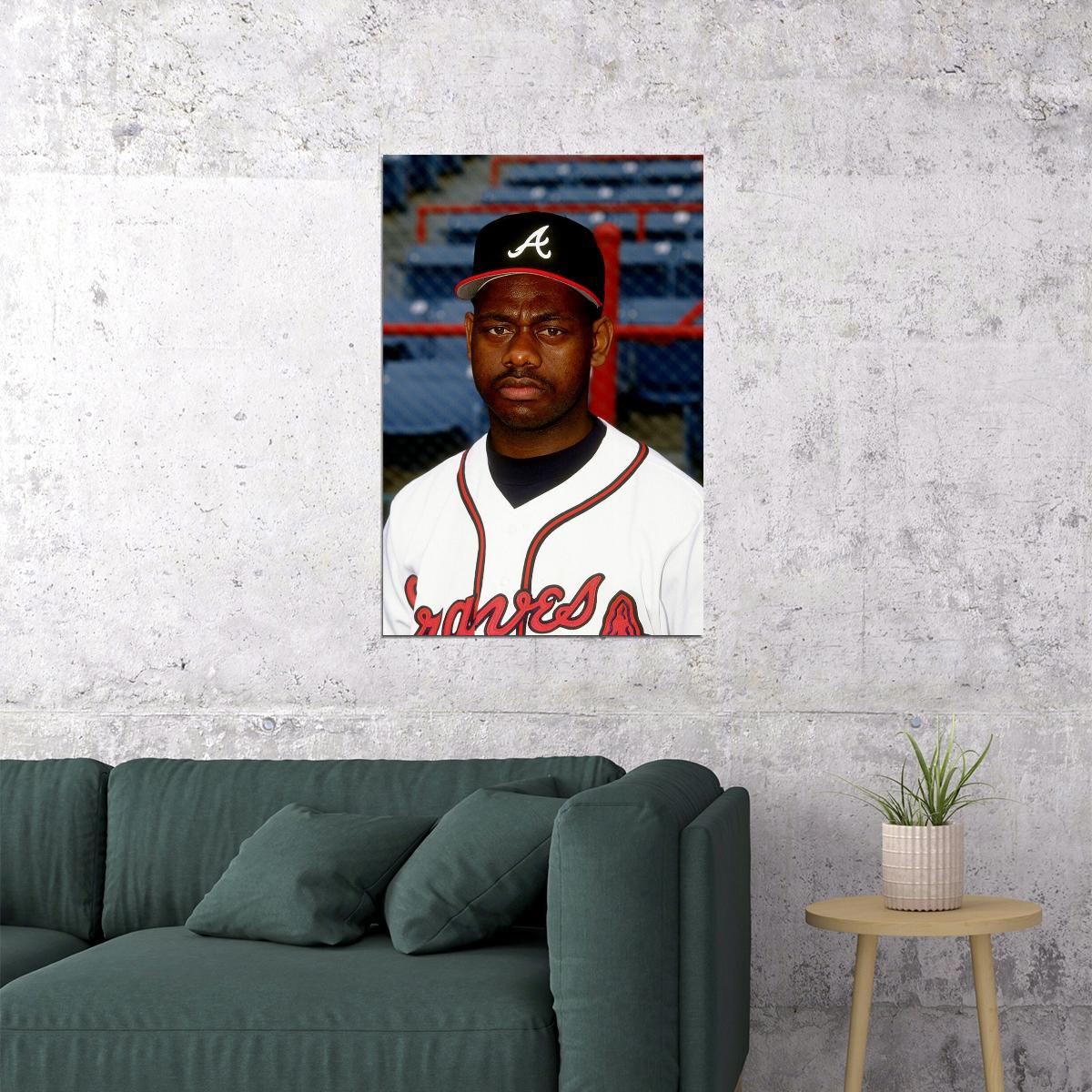 Marquis Grissom Athlete Atlanta Sport Poster Wall Art Print Home Wall Decor - xonomax