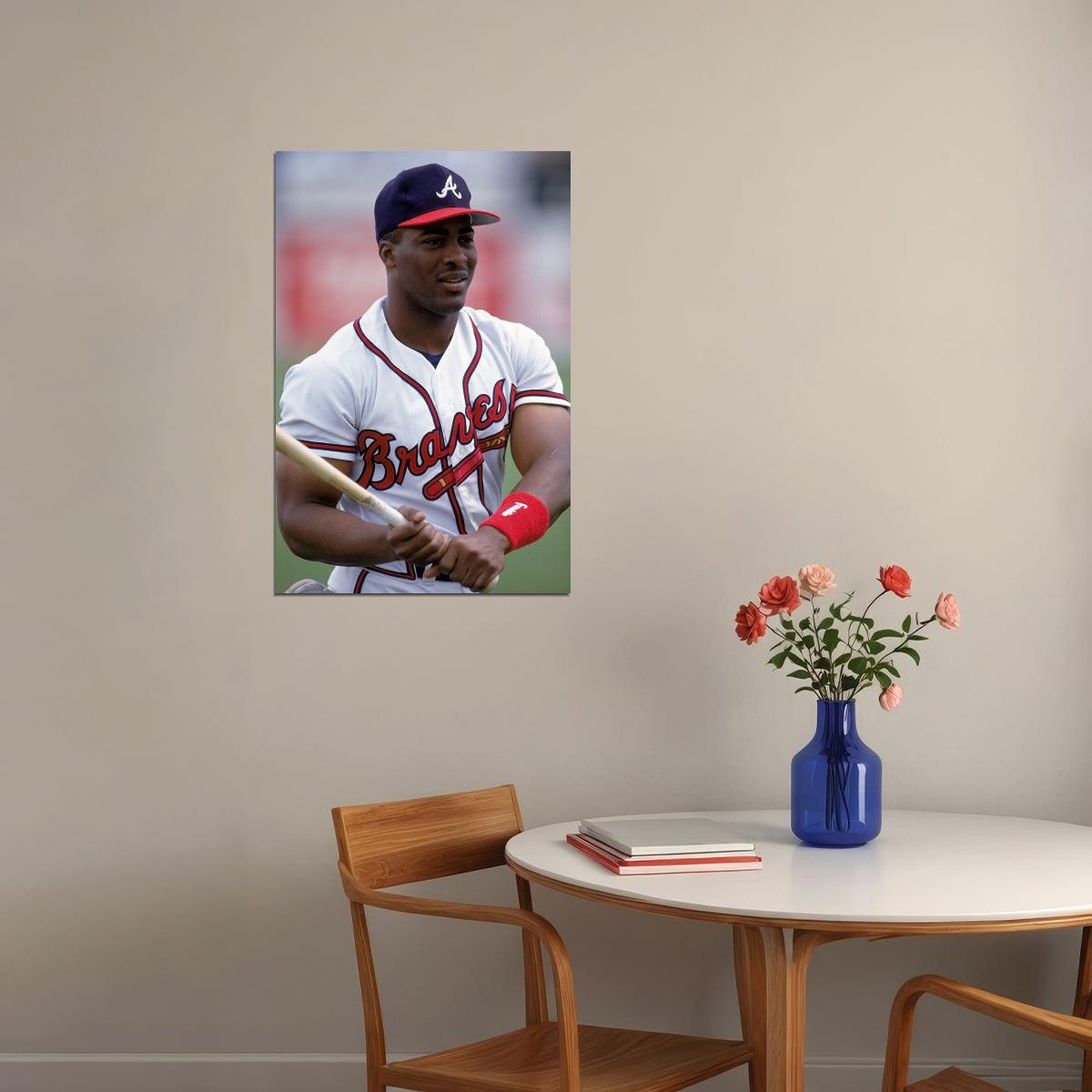 Baseball Ron Gant Athlete Atlanta Poster Wall Art Print Home Wall Decor - xonomax