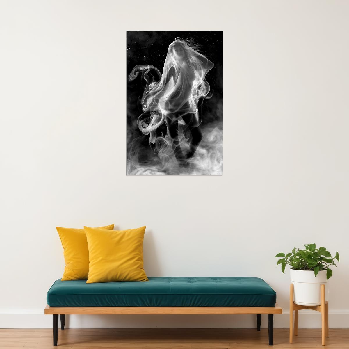 Holy Smoke Black White Picture Poster Wall Art Print Home Wall Decor - xonomax