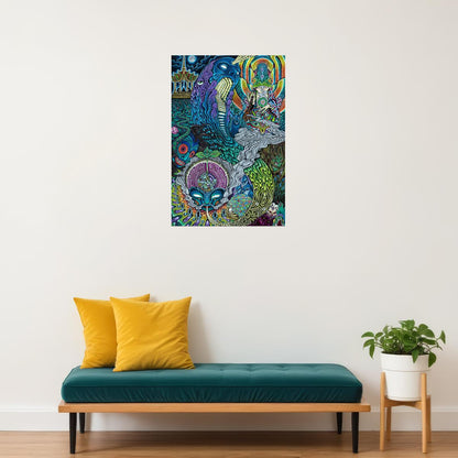 Voyager Psychedelic Design Picture Poster Wall Art Print Home Wall Decor - xonomax