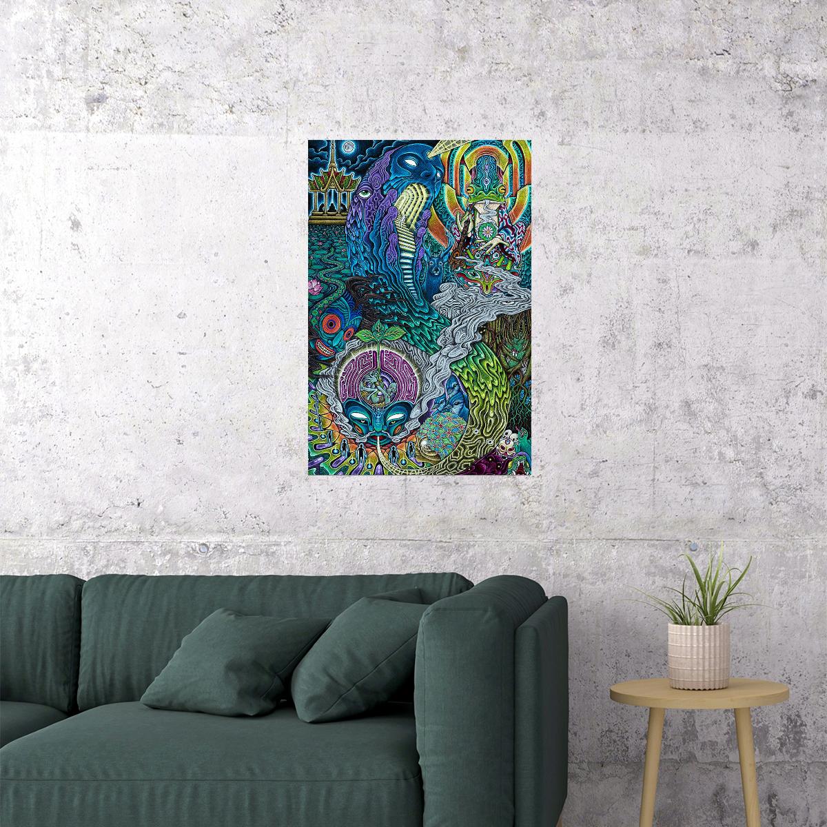 Voyager Psychedelic Design Picture Poster Wall Art Print Home Wall Decor - xonomax