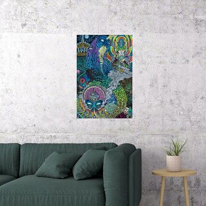 Voyager Psychedelic Design Picture Poster Wall Art Print Home Wall Decor - xonomax