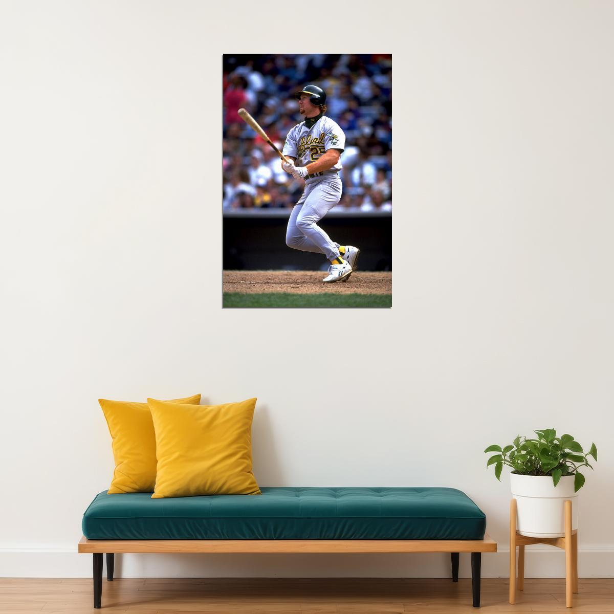 Mark Mcgwire Oakland A's Mlb Baseball Sport Poster Wall Art Print Home Wall Decor - xonomax