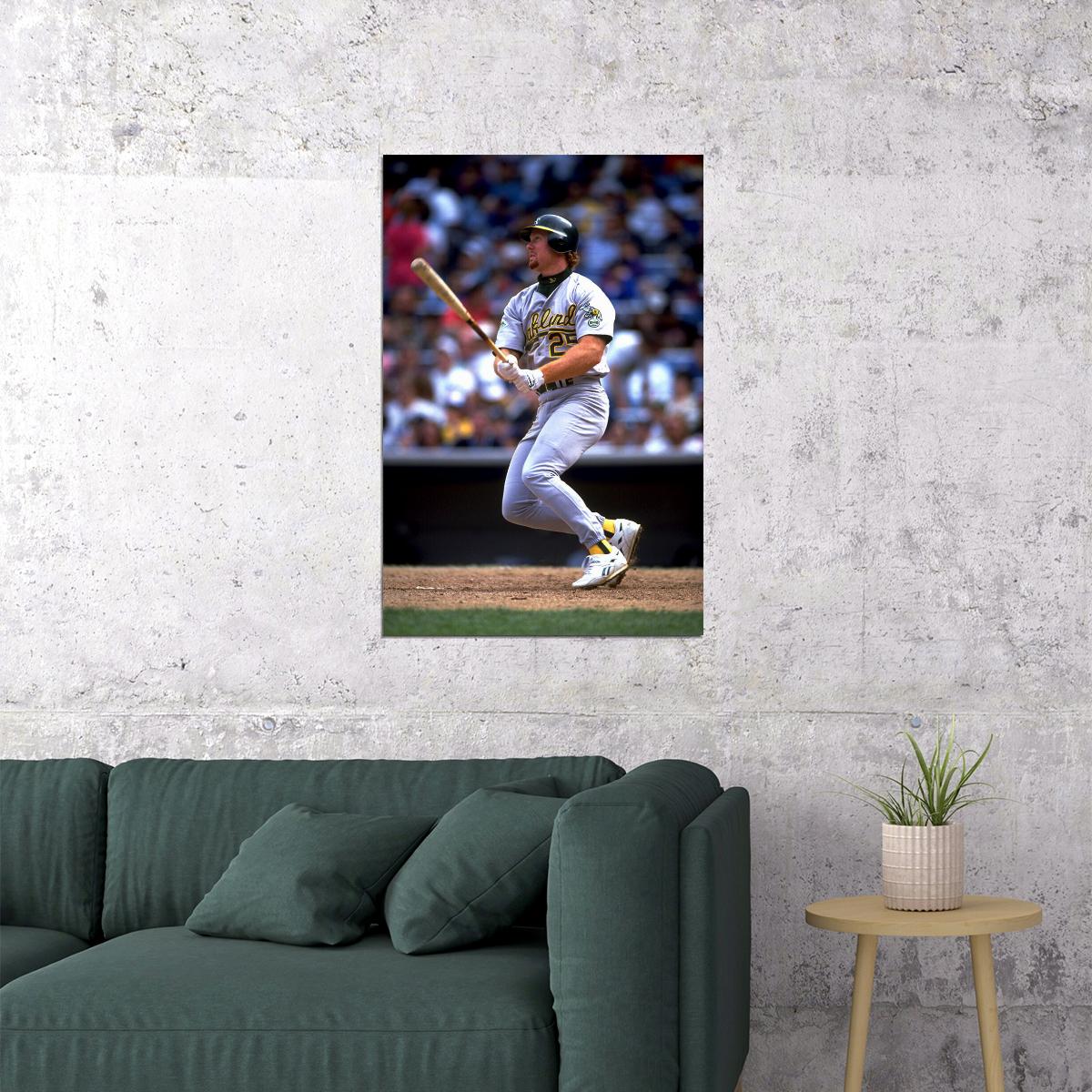 Mark Mcgwire Oakland A's Mlb Baseball Sport Poster Wall Art Print Home Wall Decor - xonomax