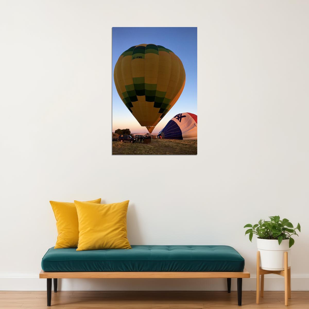 Ballooning Sports Landscape Picture Poster Wall Art Print Home Wall Decor - xonomax