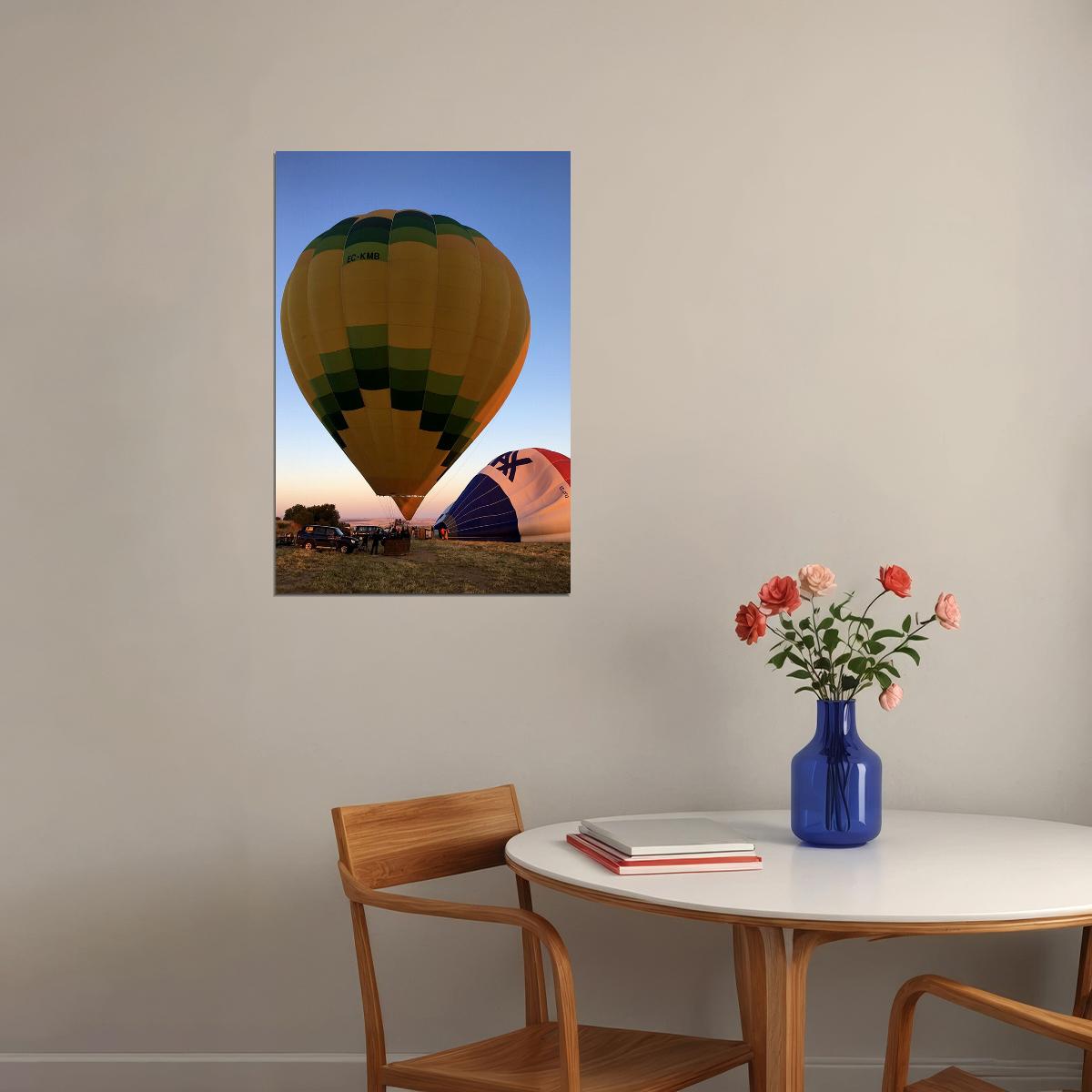 Ballooning Sports Landscape Picture Poster Wall Art Print Home Wall Decor - xonomax