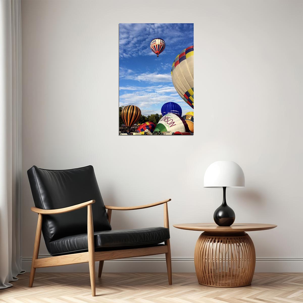 Ballooning Sports Landscape Poster Wall Art Print Home Wall Decor - xonomax