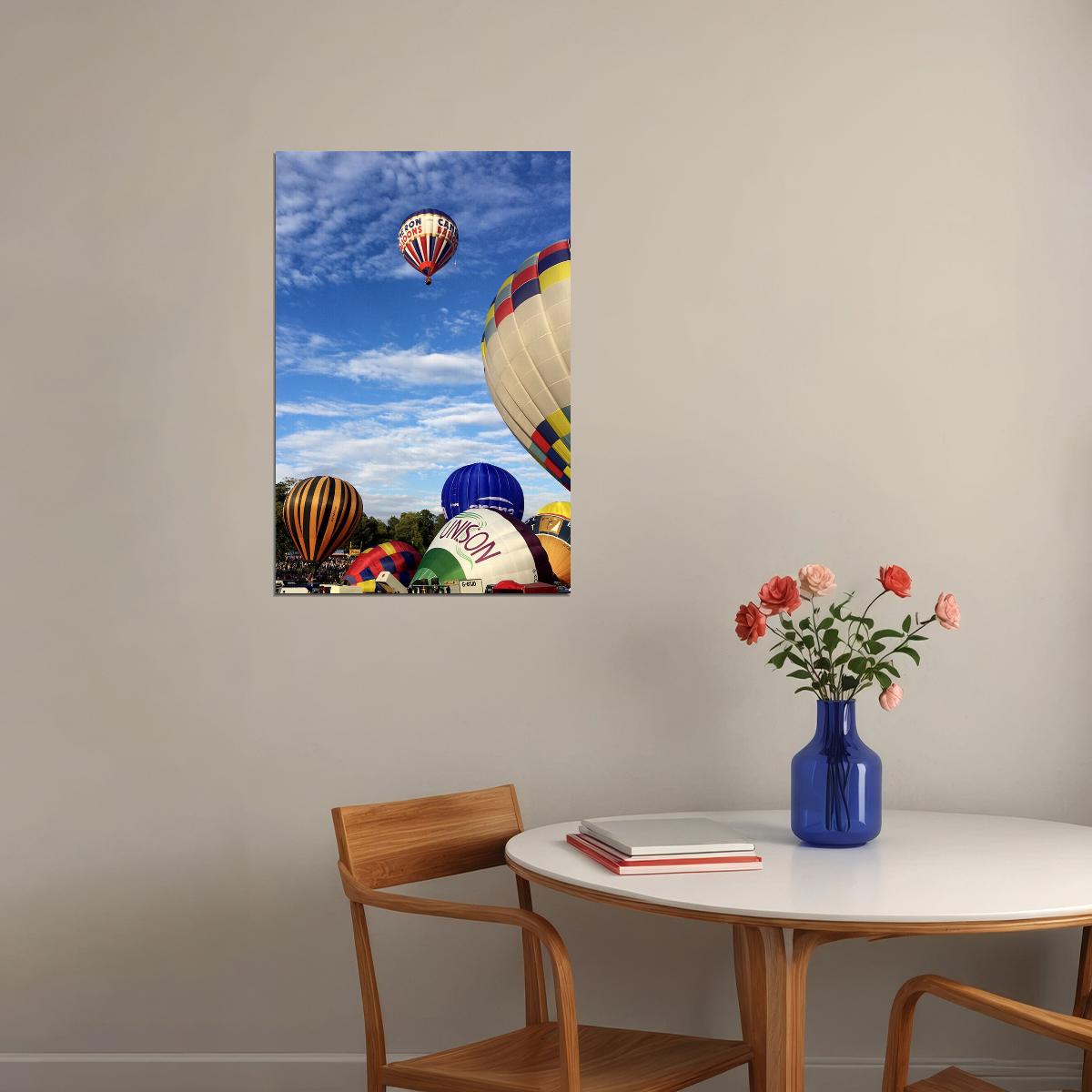 Ballooning Sports Landscape Poster Wall Art Print Home Wall Decor - xonomax