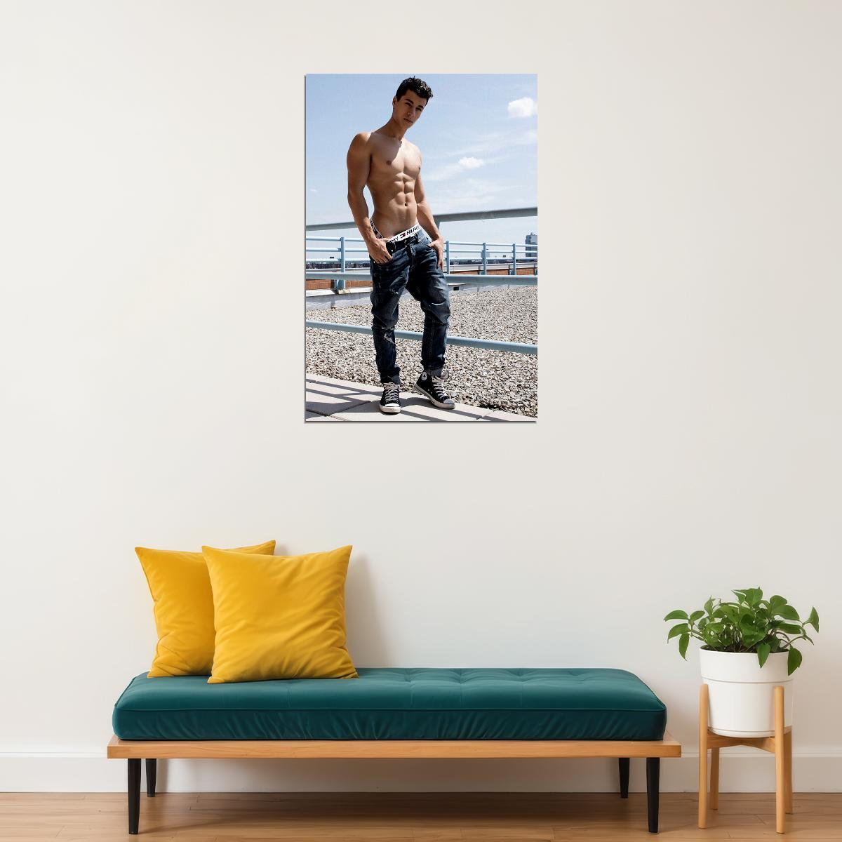 Student Body Workout Sexy Male Model Poster Wall Art Print Home Wall Decor - xonomax