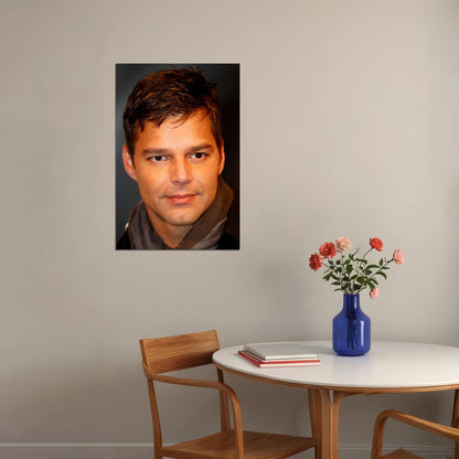 Ricky Martin Looking Across Musician Artist Poster Wall Art Print Home Wall Decor - xonomax