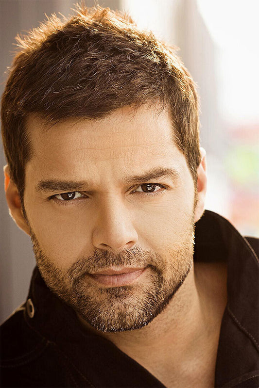 Ricky Martin Black Shirt Photo Musician Poster Wall Art Print Home Wall Decor - xonomax