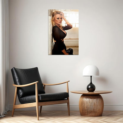 Pamela Pam Anderson Sexy Model Posing In Dress Poster Wall Art Print Home Wall Decor - xonomax
